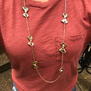 J. Crew Bow necklace